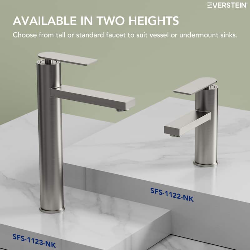 Single Lever Handle Bathroom Sink Faucet Single Hole Basin Faucet