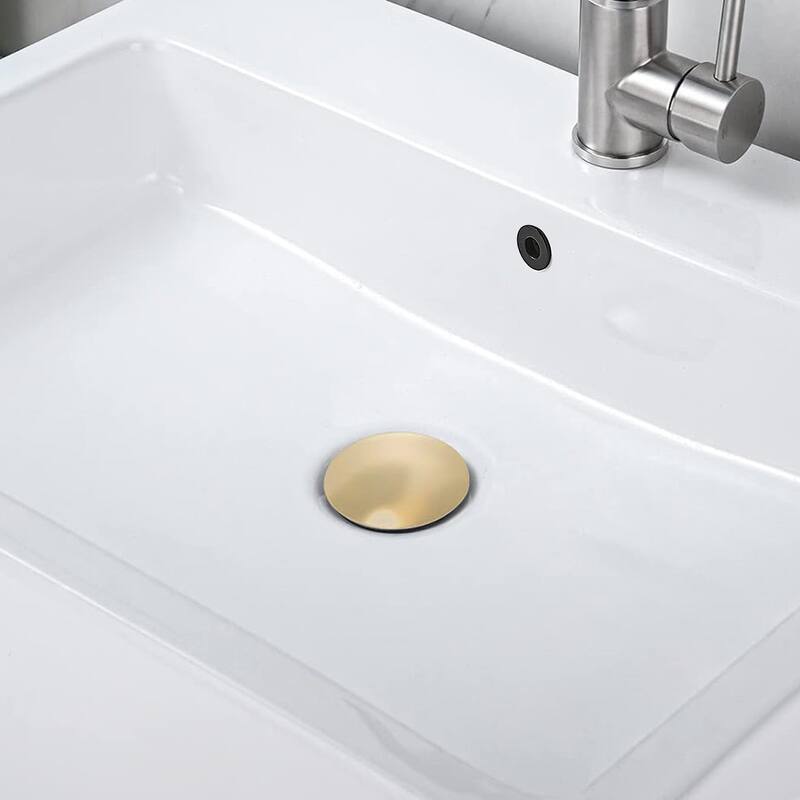 2 Pcs Bathroom Sink Drain With Overflow,Vessel Sink Lavatory Vanity Pop Up Drain Stopper,304 Stainless Steel