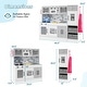 preview thumbnail 4 of 18, Gymax Wooden Kitchen Playset w/ Lights Sounds Interactive Features