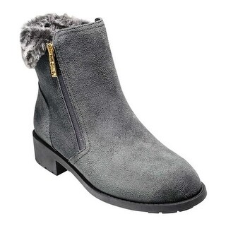 cole haan quinney suede faux fur bootie
