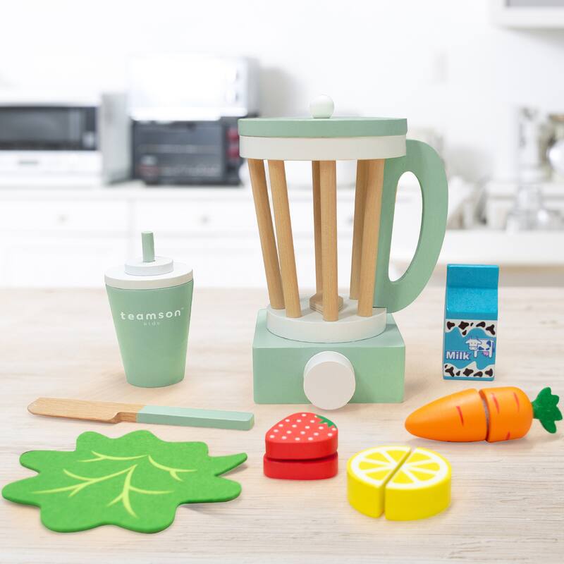 Teamson Kids - Little Chef Frankfurt Wooden Blender play kitchen accessories - Multi