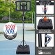 preview thumbnail 5 of 5, Roomfitters Portable Basketball Hoop, Adjustable Height 7.5-10ft, 44 Inch Backboard, Stable Base and Wheels, Black