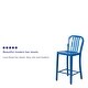 preview thumbnail 83 of 116, 2 Pack 24'' High Metal Indoor-Outdoor Counter Height Stool w/ Vertical Slat Back