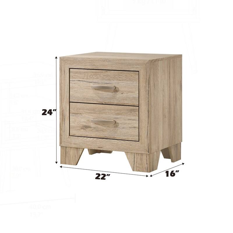 Charming Contemporary Nightstand with Ample Storage for Bedroom Enhancement