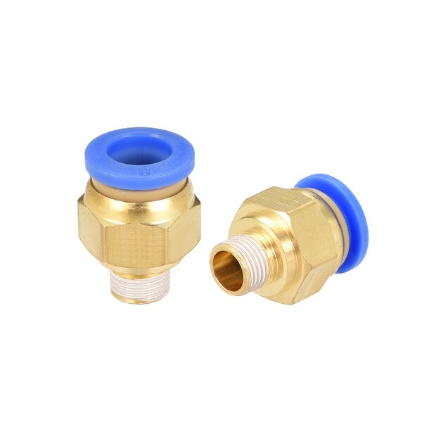 8 Pcs 1/8" G Male Straight Thread 8mm Push In Joint Pneumatic Quick Fittings