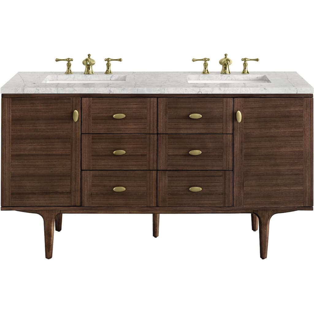 James Martin Vanities 670-V60D-3EJP Amberly 60" Free Standing or Wall