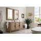 preview thumbnail 3 of 21, James Martin Vanities Portland 60" Double Vanity, Whitewashed Walnut