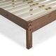 preview thumbnail 13 of 14, Wood Slatted Full Double Size Bed Corona Collection | Furniture Dash