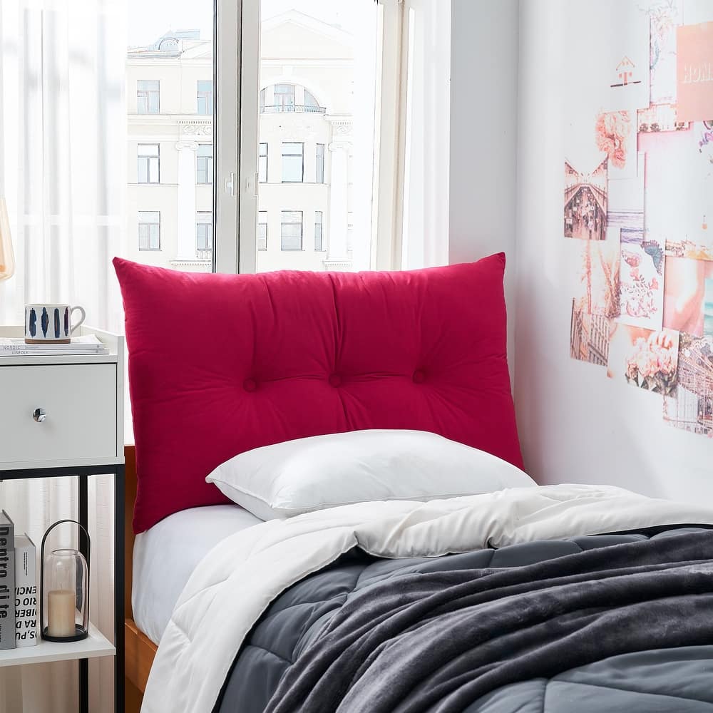 Rainha® Plush Tufted College Headboard by DormCo