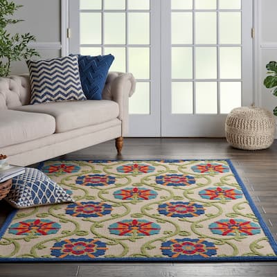 Lanikai Floral Indoor/ Outdoor Area Rug by Havenside Home