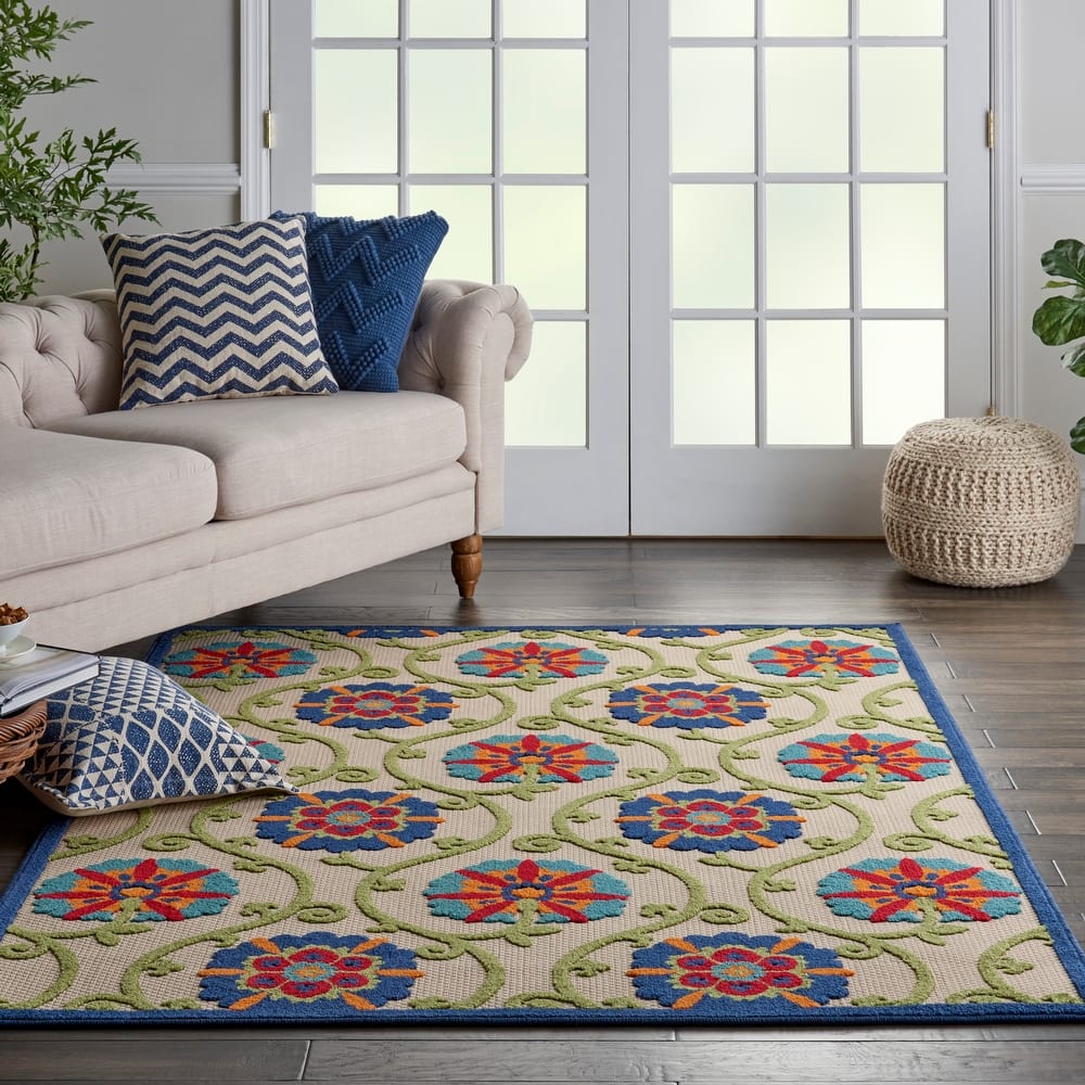 Lanikai Floral Indoor/ Outdoor Area Rug by Havenside Home