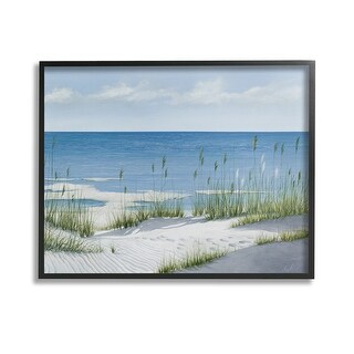 Stupell Beach with White Sand Framed Giclee Art Design By Max Maxx ...