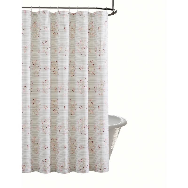 Cottage Classics Emma Floral Shower Curtain
