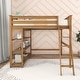 preview thumbnail 2 of 16, Max and Lily Full-Size High Loft Bed with Bookcase