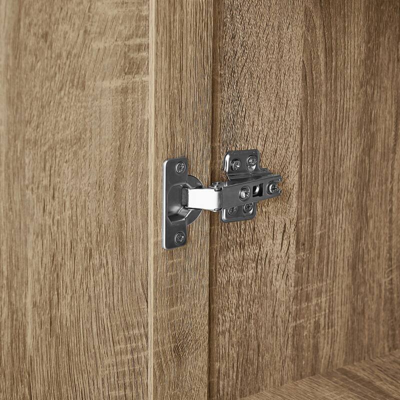 Storage Cabinet with Two Doors and Adjustable Shelf