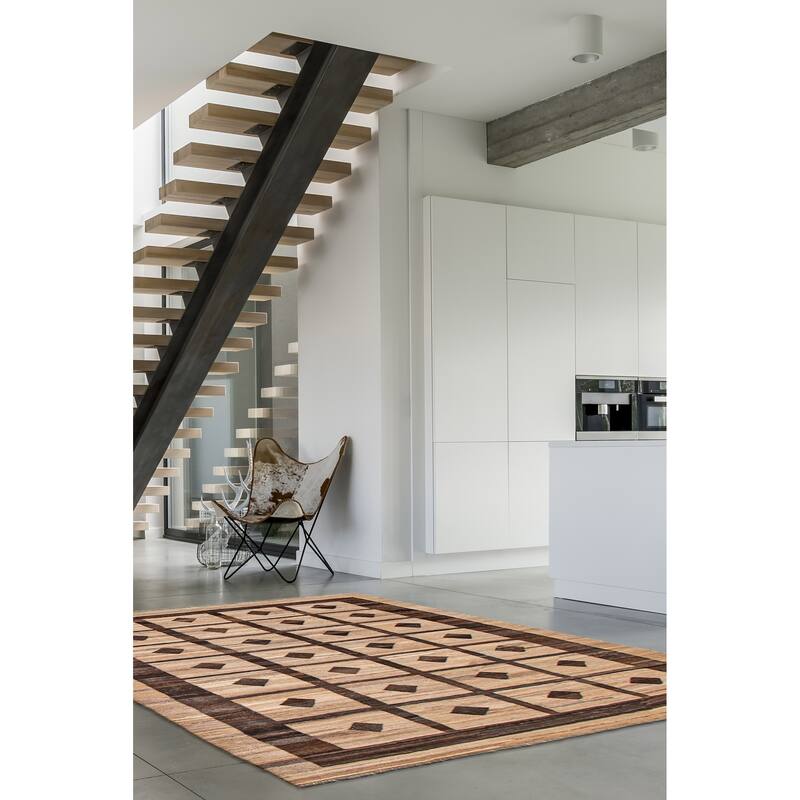 Sivas Tan Kilim 6'6" x 9'5" - 6'6 x 9'5
