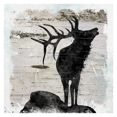 Birchbark Elk by Carol Robinson Canvas Art Print