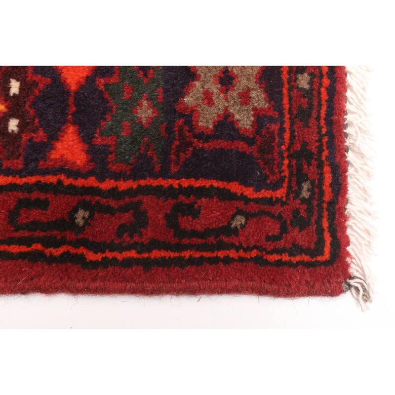 ECARPETGALLERY Hand-knotted Andelz Red Wool Rug - 4'0 x 6'4