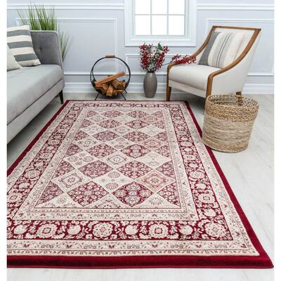 Centurion Classic Border Medallion Traditional Area Rug by Rugs America