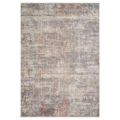 Albany Vintage Power-Loom Gray Area/Runner Rug