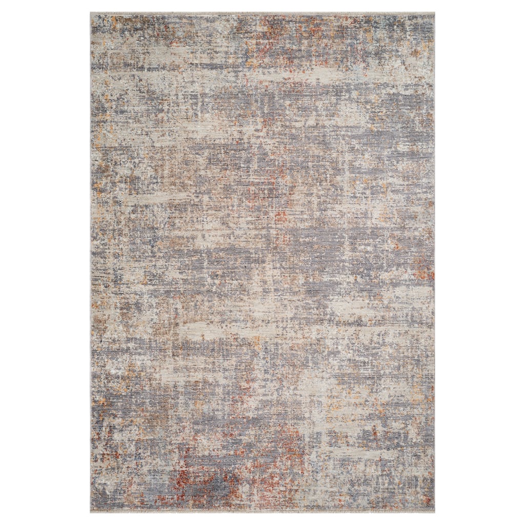 Albany Vintage Power-Loom Gray Area/Runner Rug