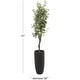 preview thumbnail 16 of 14, Green Faux Foliage Eucalyptus Artificial Tree with Realistic Leaves and Black Plastic Pot