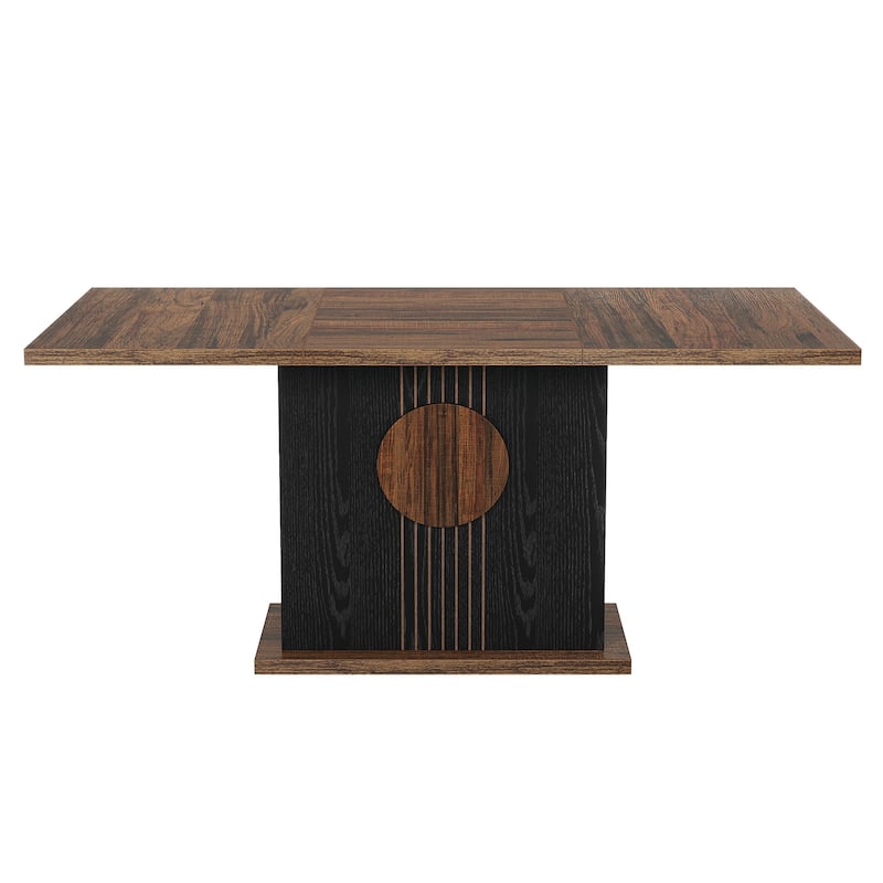 Wooden Dining Table, Kitchen Dinner Table, Dining/Living Room Accent Dinner Table Family Gathering Table