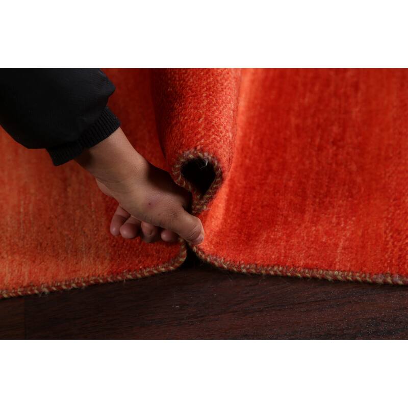 Contemporary Gabbeh Kashkoli Oriental Runner Rug Wool Hand-knotted - 3'2" x 15'6"