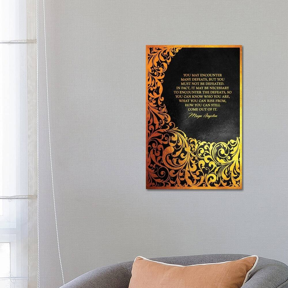 iCanvas "Maya Angelou Motivational Quote" by Adrian Baldovino Canvas Print