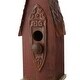 preview thumbnail 17 of 32, Glitzhome 13"H Retro Wooden Distressed Garden Birdhouse - 4.5"L x 4.25"W x 13.25"H