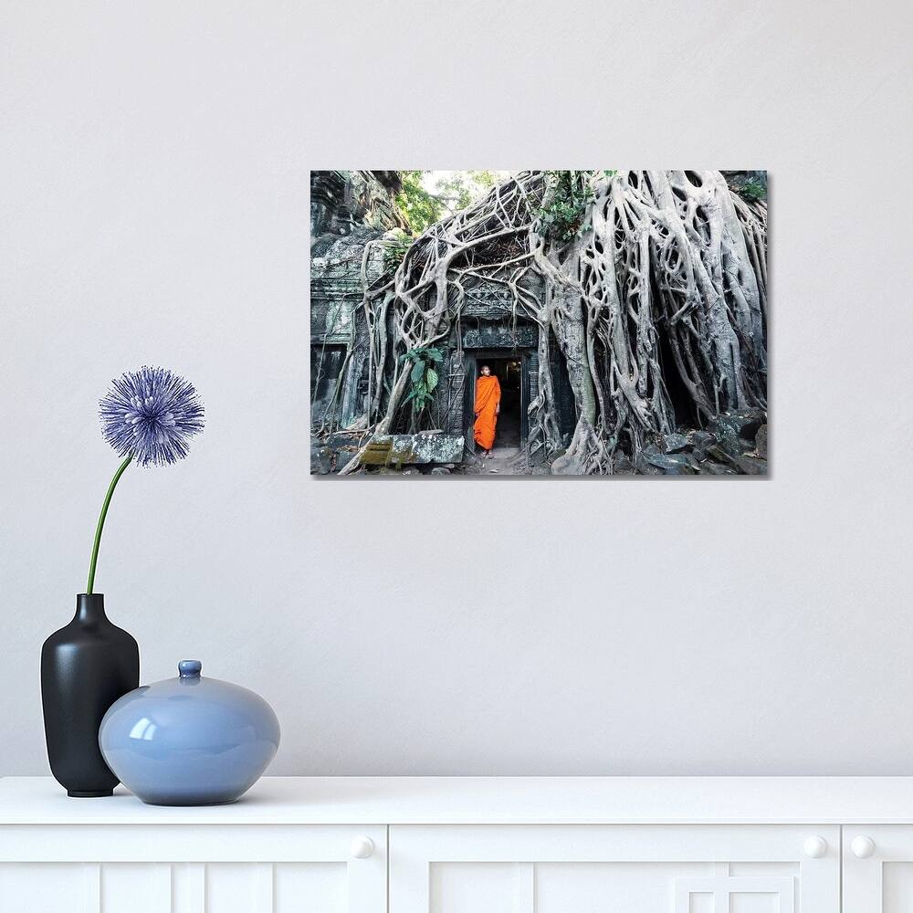 iCanvas "Monk At Angkor Wat, Cambodia" by Matteo Colombo Canvas Print