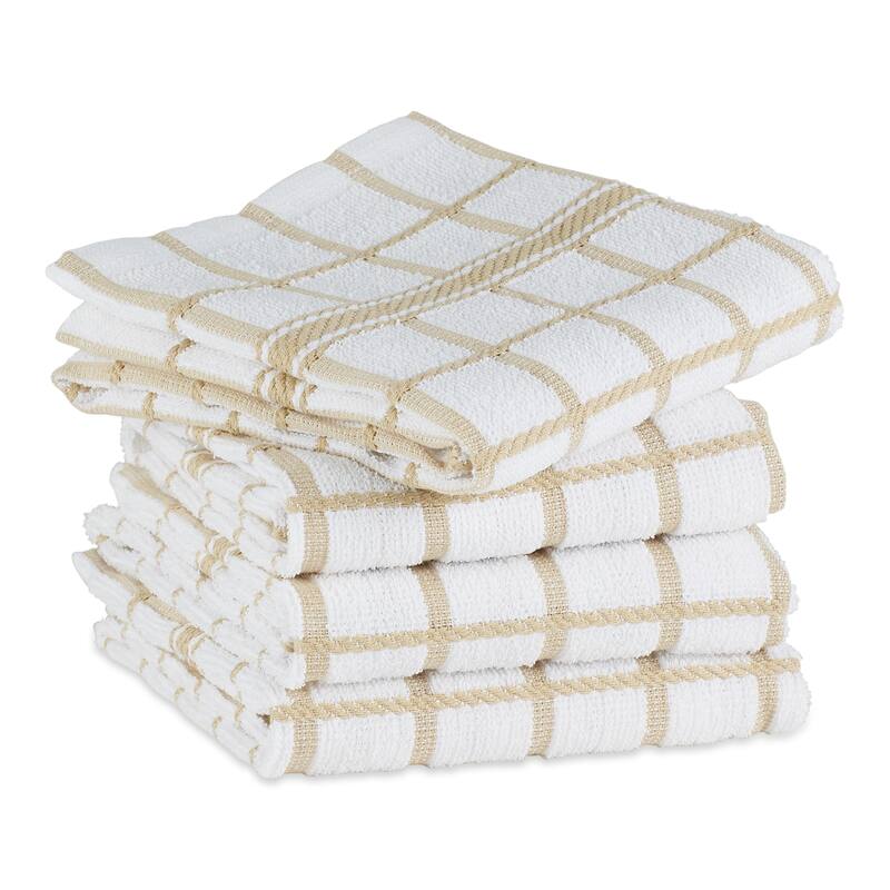 DII Artichoke Windowpane Terry Dishtowel (Set of 4)