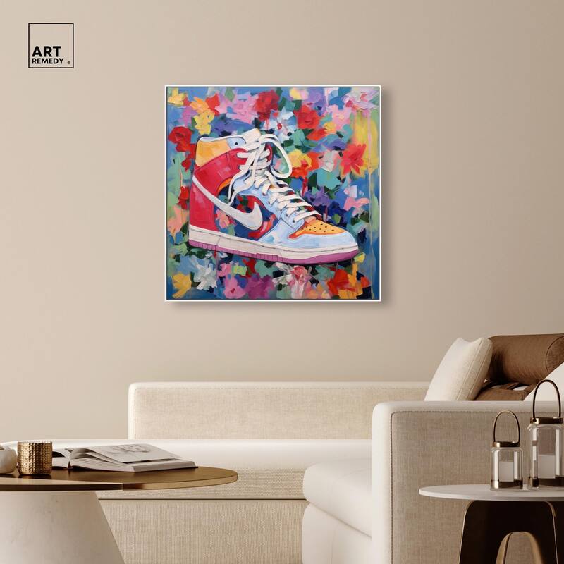 Whimsical Sneaker Canvas by Art Remedy