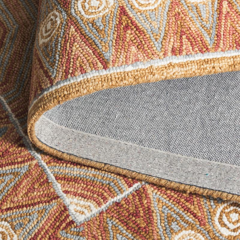 SAFAVIEH Handmade Micro-Loop Hiltrud Modern Wool Rug