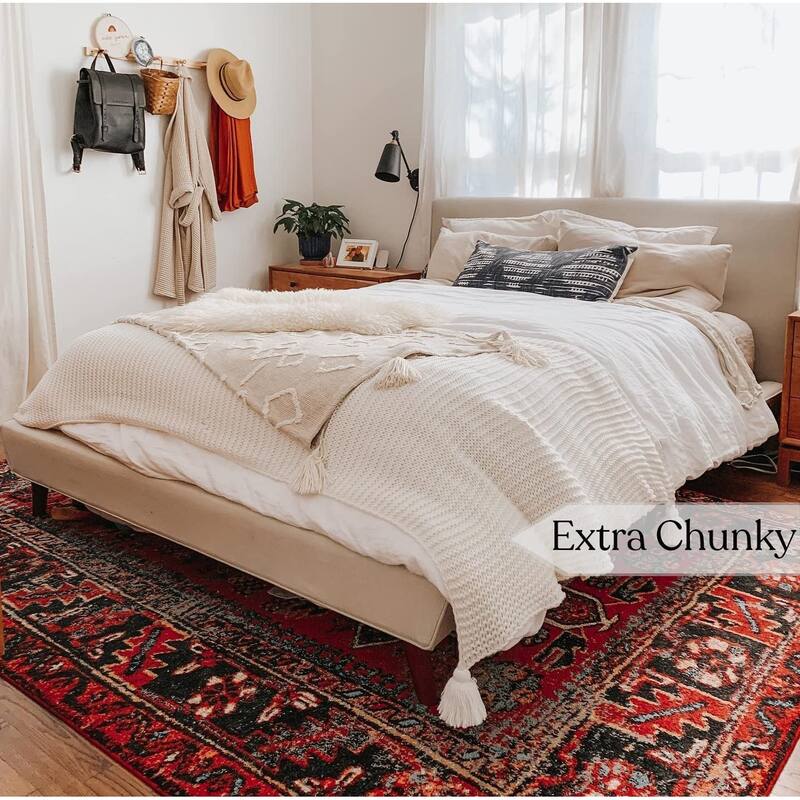 Organic Cotton Chunky Knit Oversized Throw Blankets, 50"X70"