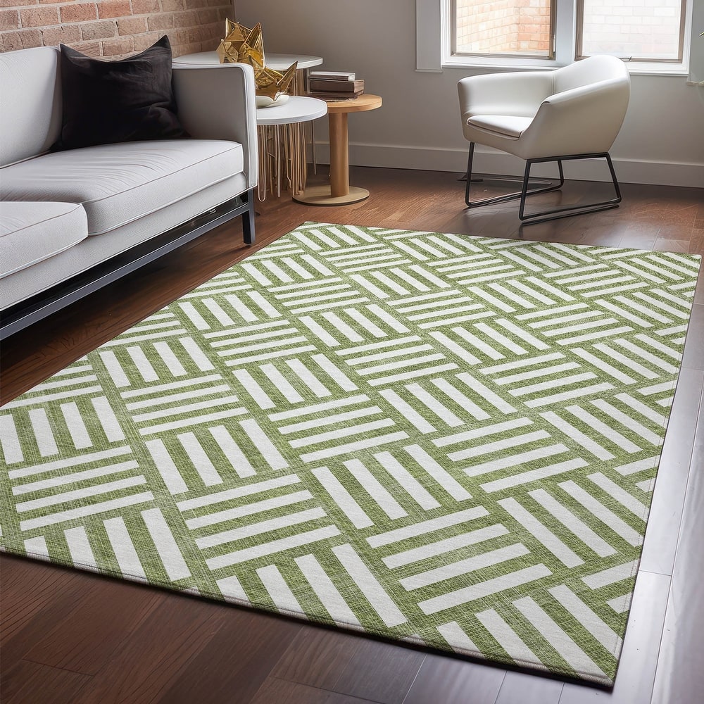 Premium Washable Super Soft Contemporary Mosaic Mayfield Rug