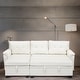 preview thumbnail 28 of 71, Reversible Sectional Sleeper Sofa with Storage Chaise & Pull-Out Bed