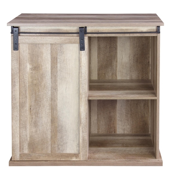Carbon Loft Leguizamo Sliding Barn Door Wine Cabinet. Opens flyout.