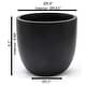 preview thumbnail 7 of 111, Tapered Round MgO Planter, Indoor and Outdoor
