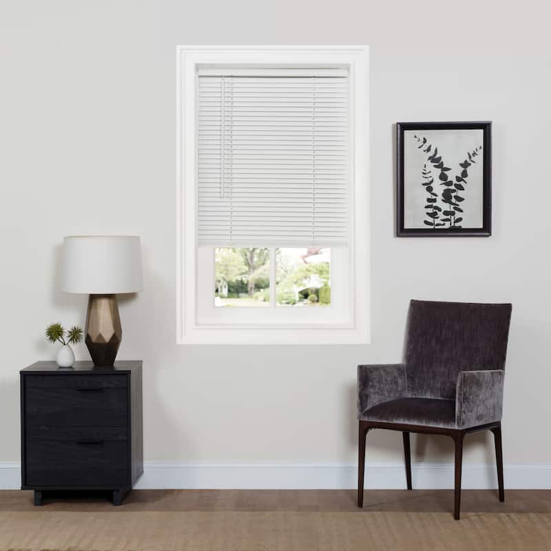 Cordless GII Deluxe Sundown 1" Room Darkening Mini Blind - 23 x 64 - White