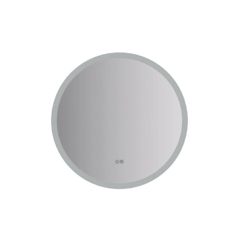 Fresca FMR012424RD Angelo 24" Diameter Modern Circular Aluminum - Silver