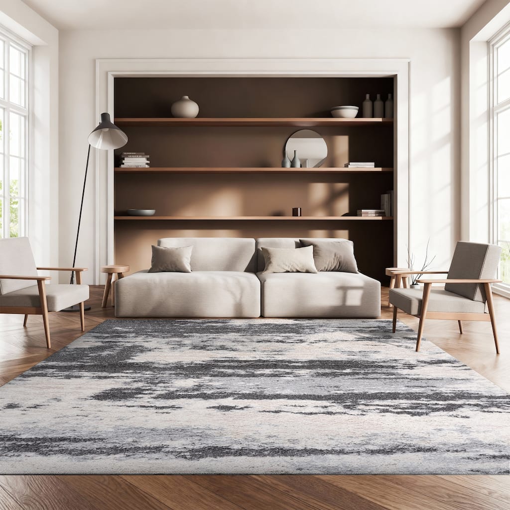 SAFAVIEH Fontana Shag Angeliene Modern Abstract 2-inch Thick Rug