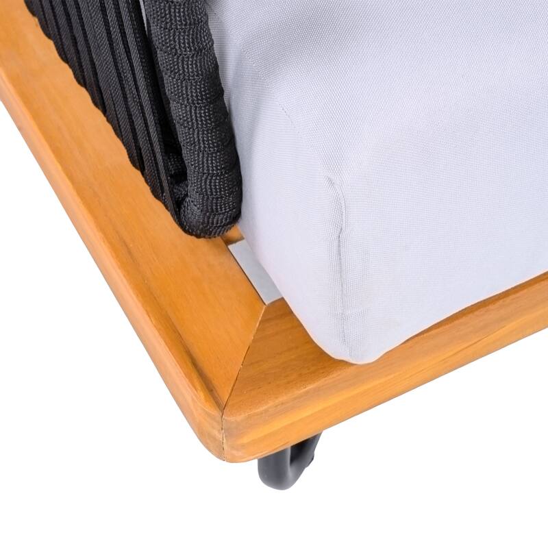 Christopher Knight Home- Mason Acacia Wood Outdoor Conversation Set