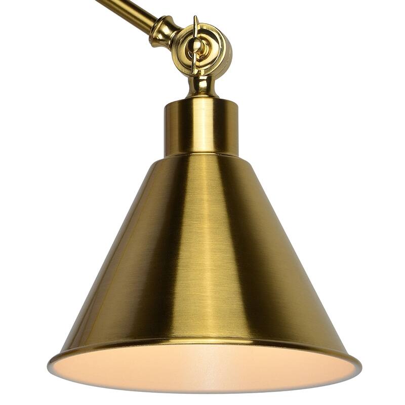 Kellers Metal Portable Plug-in Wall Sconce, Gold