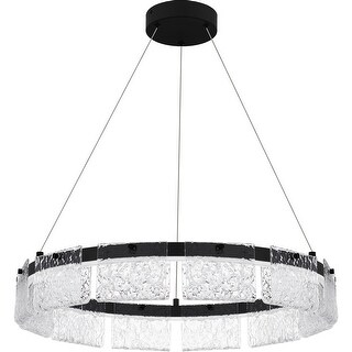Alice Integrated LED Matte Black Pendant Light