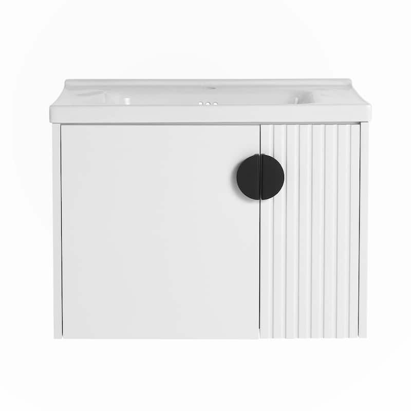 28 Inch Bathroom Vanity with Ceramic Sink