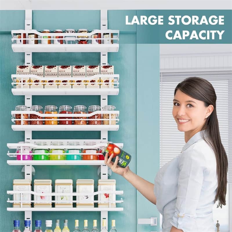 Over The Door Pantry Organizer9Tier - 6"D x 16"W x 74.8"H