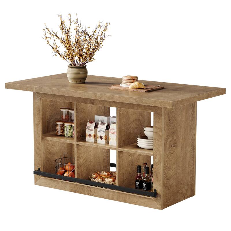 Kitchen Island with Storage, Counter Height Kitchen Island Table
