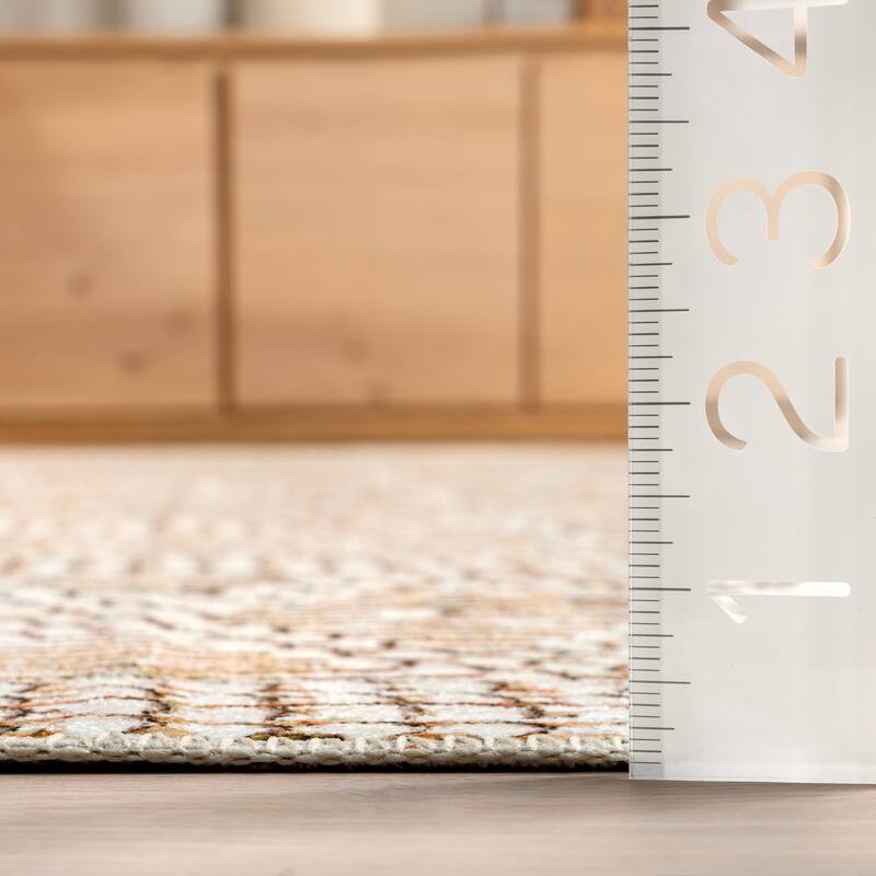 Nuloom Úna Lattice SplashGuard Machine Washable Area Rug