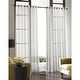 preview thumbnail 4 of 2, Curtainworks Solid Soho Sheer Grommet Single Curtain Panel 59 x 63 - Winter White